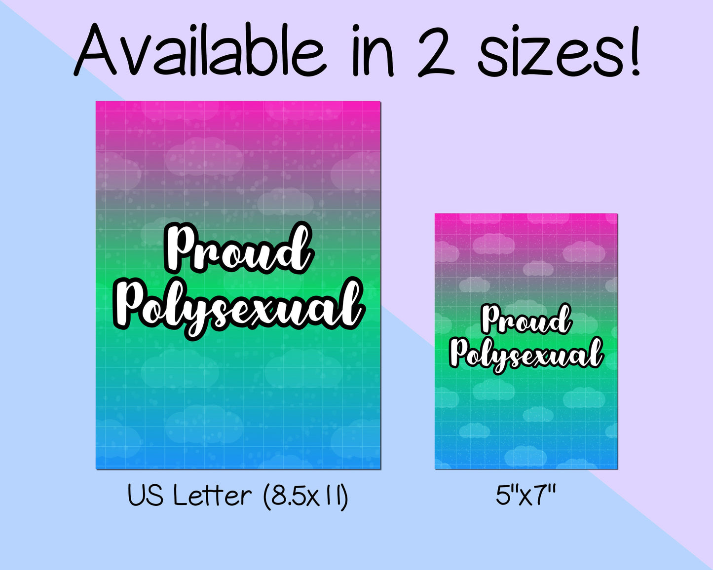 Proud Polysexual LGBTQ+ Art Prints - LGBTQ+ Art Prints - LGBTQ+ Wall Art Prints - Pride Art Prints