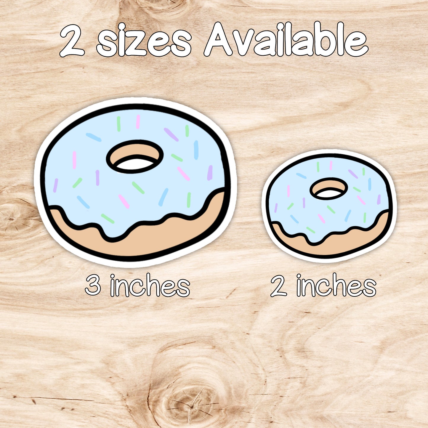 Cute Donut Matte Weatherproof Vinyl Die Cut Sticker image 4