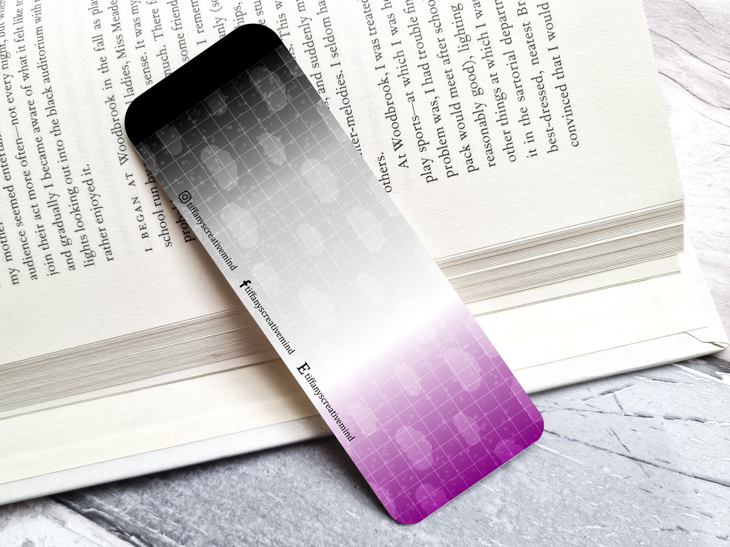 Proud Asexual LGBTQ+ 2" x 6" Rounded Bookmark image 1