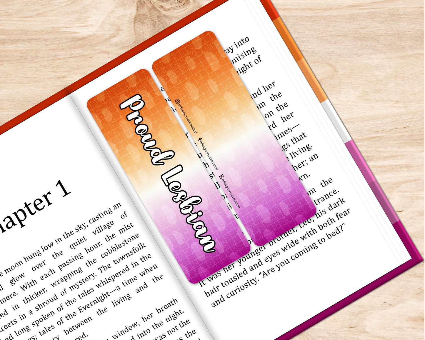 Proud Lesbian LGBTQ+ 2 inch by 6 inch Rounded Bookmark | Cute Bookmark for bookworms | Gift For Book Lovers | LGBTQ+ Bookmark | Bookish