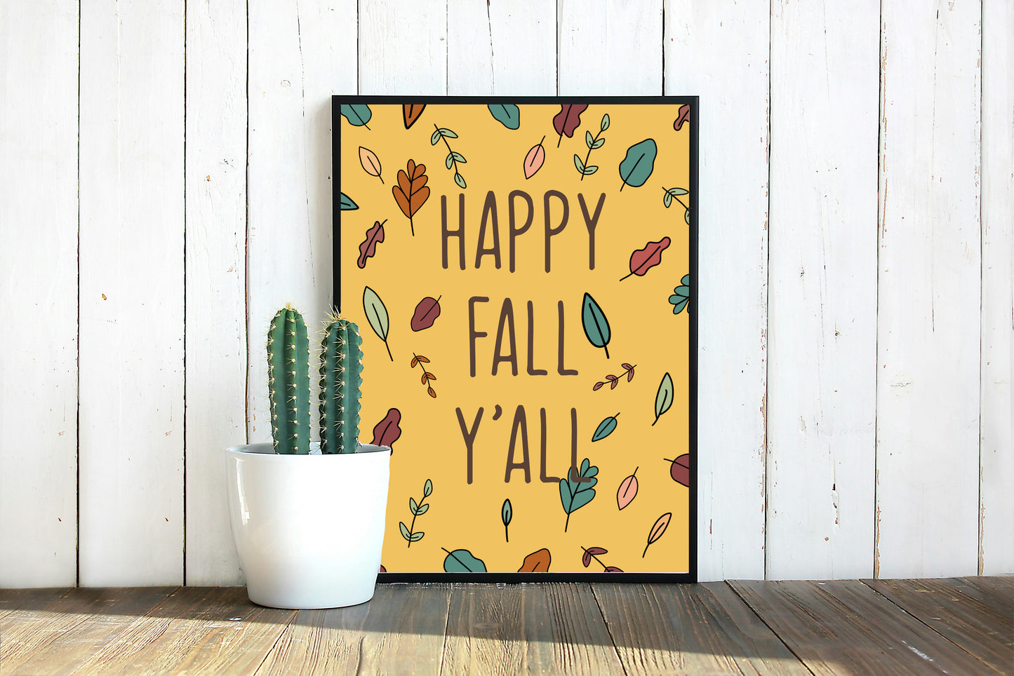 Happy Fall Y’all Fall Themed Art Print