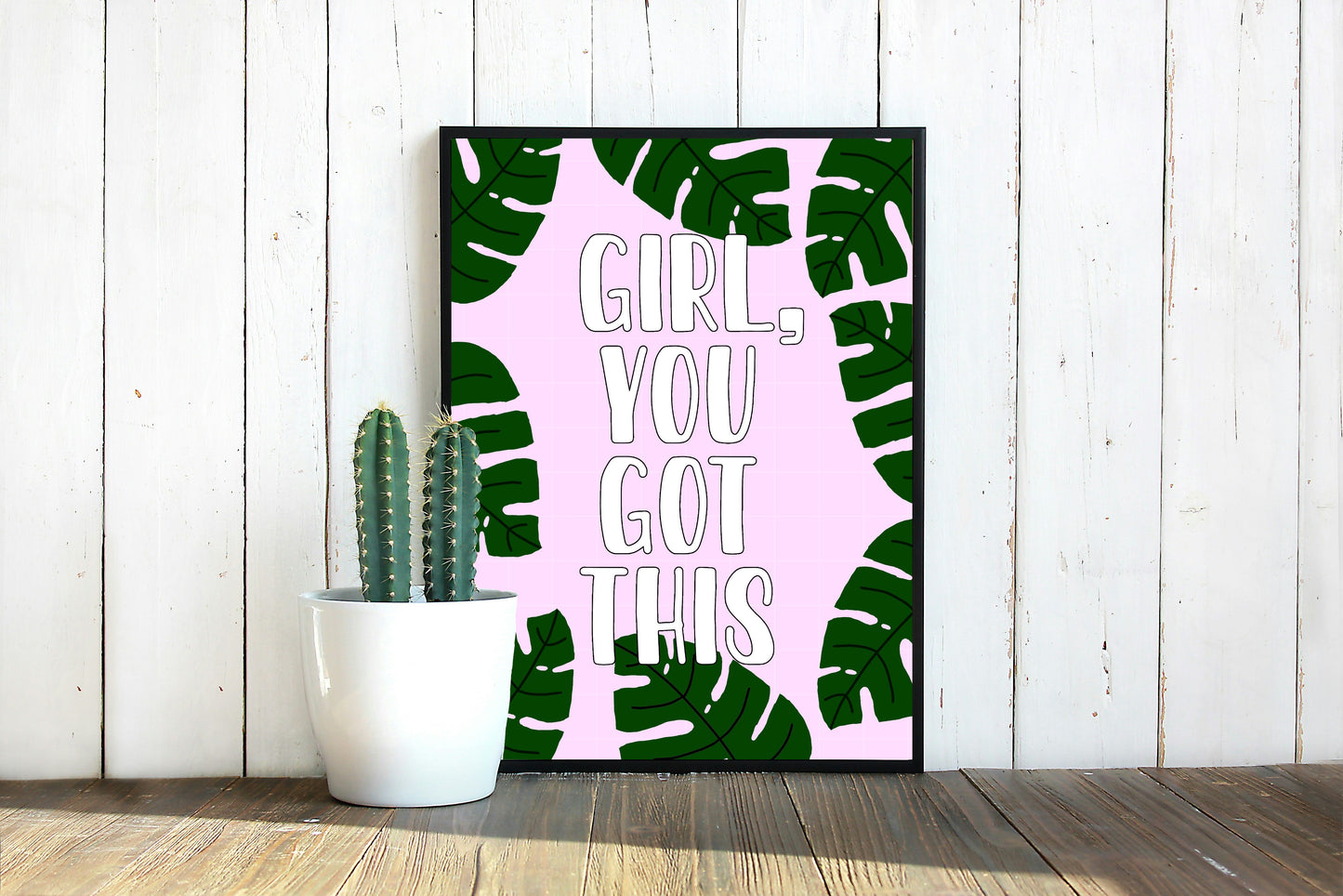 Girl, You Got This Art Print - Positivity Print - Cute Art Print - Wall Decor - Quote Art Print - Positive Quite Art Print - Positive Poster
