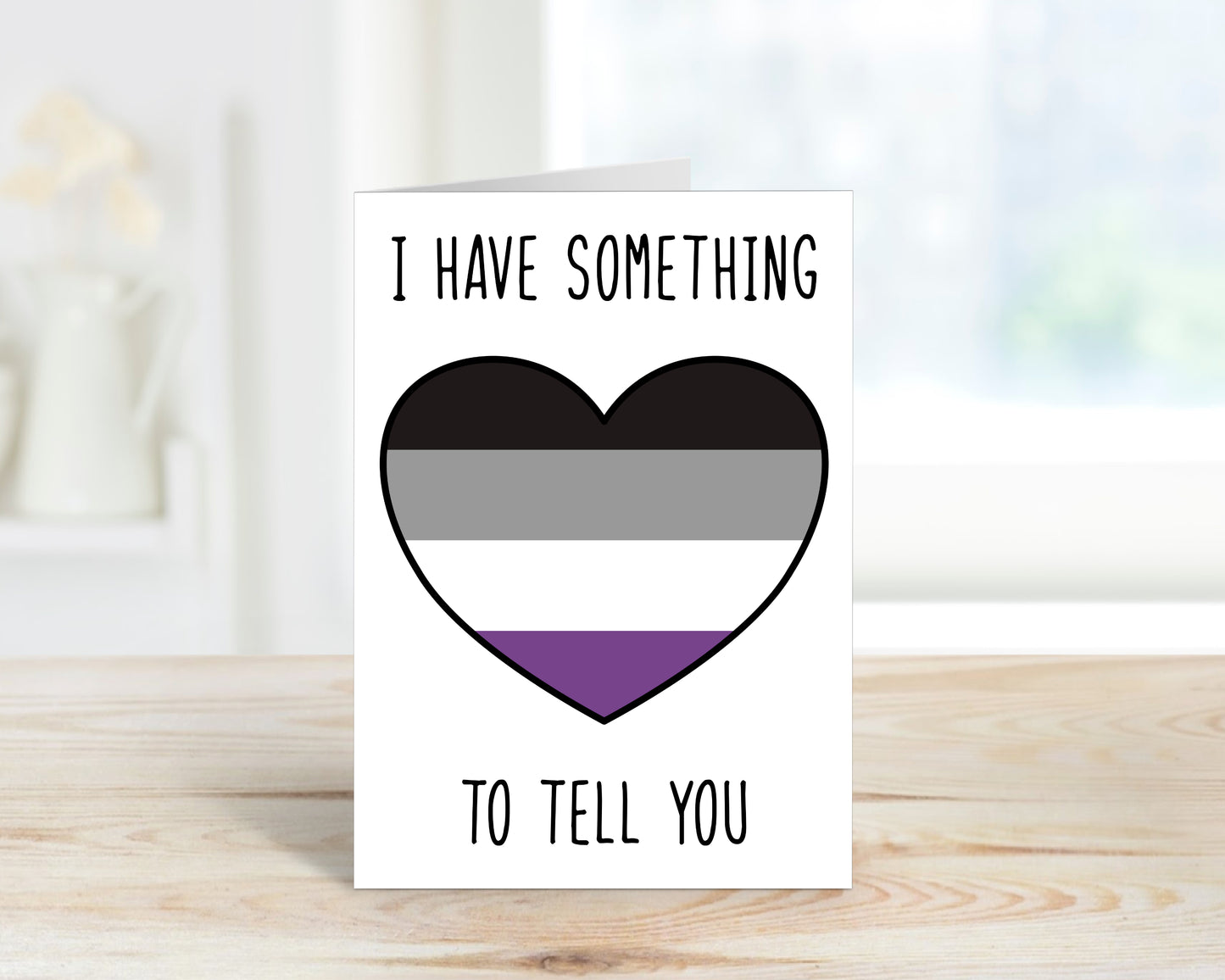 Asexual LGBTQ 5x7 Coming Out Greeting Card