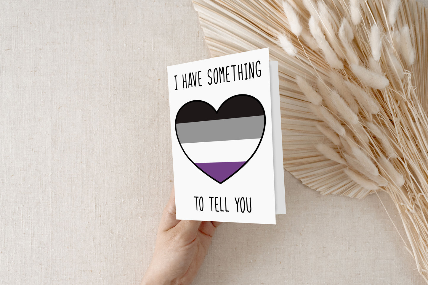 Asexual LGBTQ 5x7 Coming Out Greeting Card