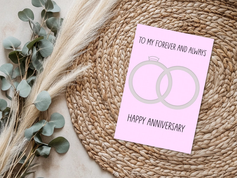 4x6 Anniversary Greeting Card
