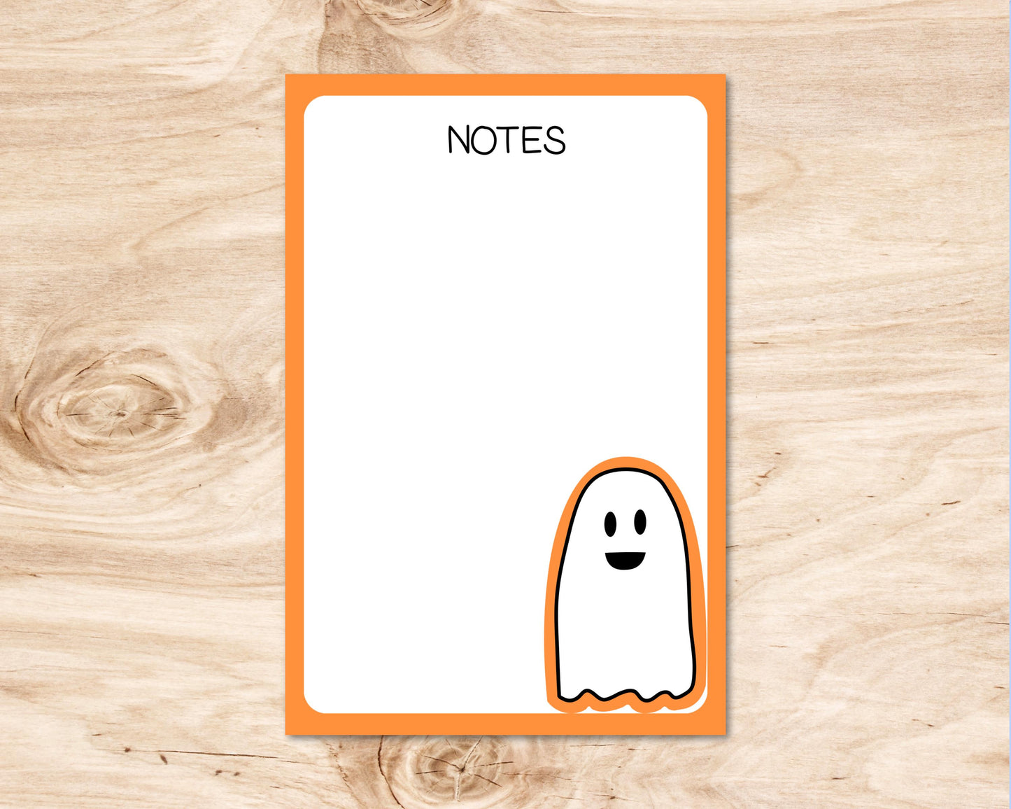 4x6 Ghost Notepad | Cute Notepad | Cute Stationery | Cute Memopad | Halloween Notepad | 30 pages