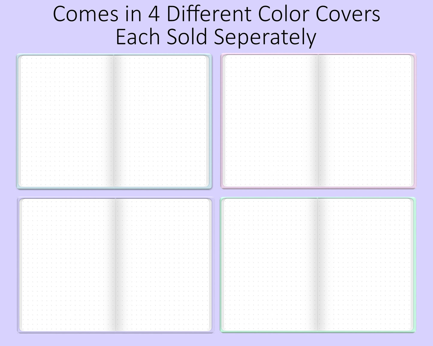 A5 Digital Bullet Journal Base Notebook | Pastel Blue Cover | PNG File