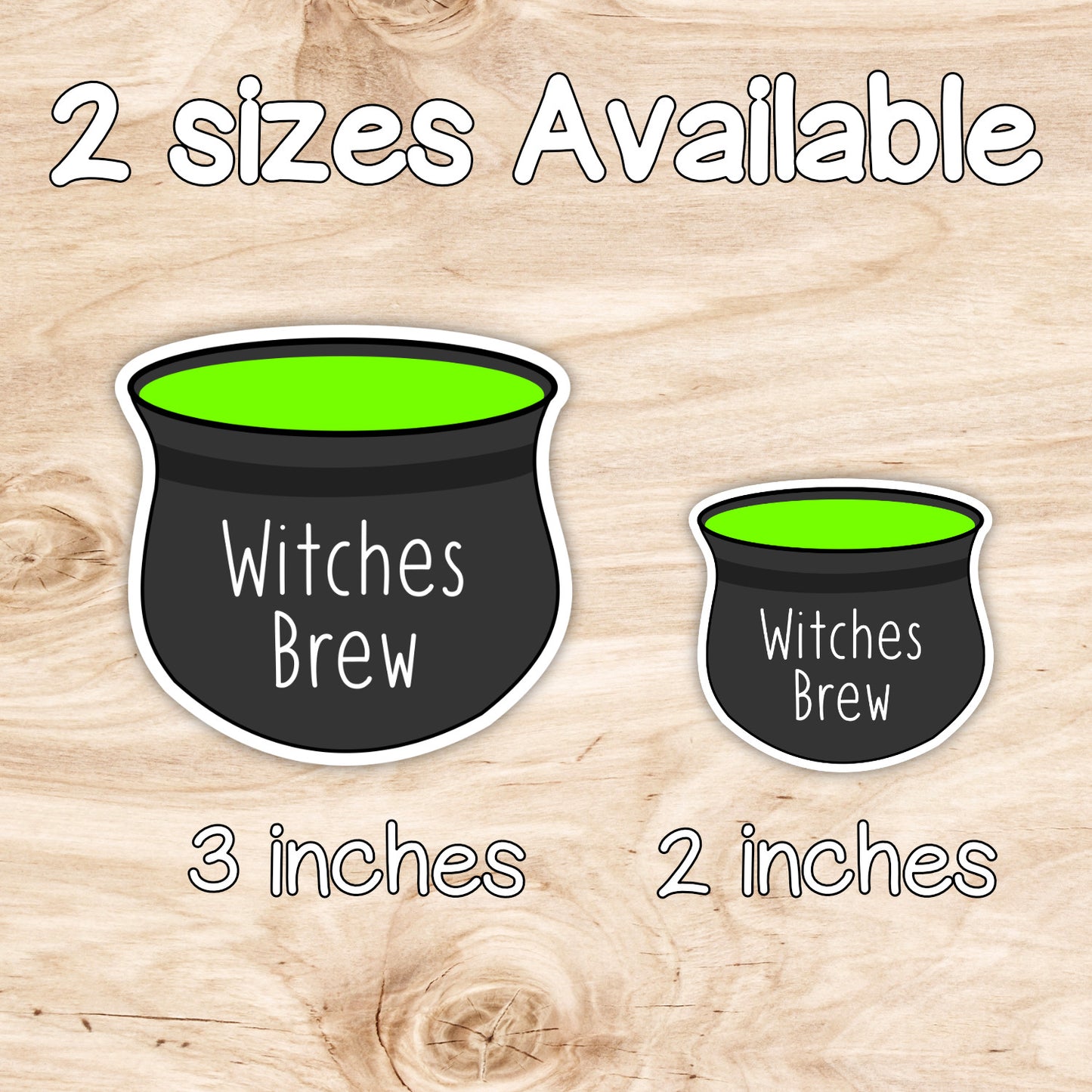 Witches Brew Die Cut Weatherproof Vinyl Sticker image 1