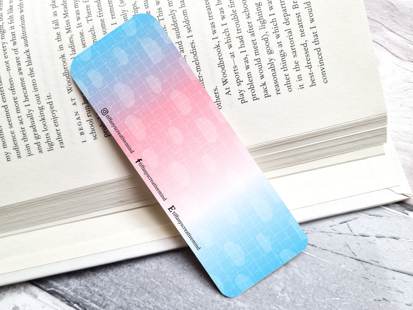 Proud Transgender LGBTQ+ 2" x 6" Rounded Bookmark image 1