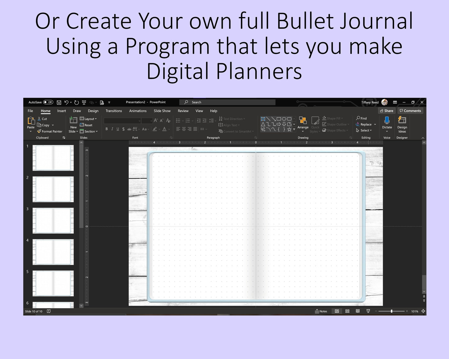 A5 Digital Bullet Journal Base Notebook | Pastel Blue Cover | PNG File