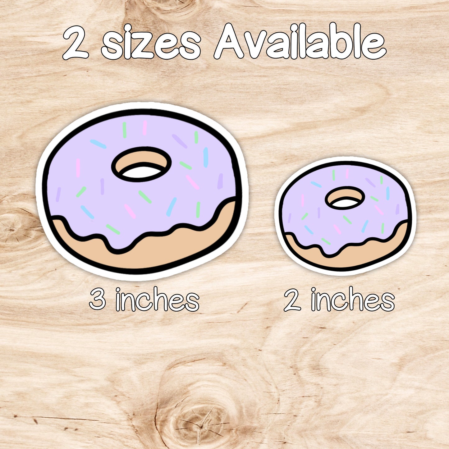 Cute Donut Matte Weatherproof Vinyl Die Cut Sticker image 6