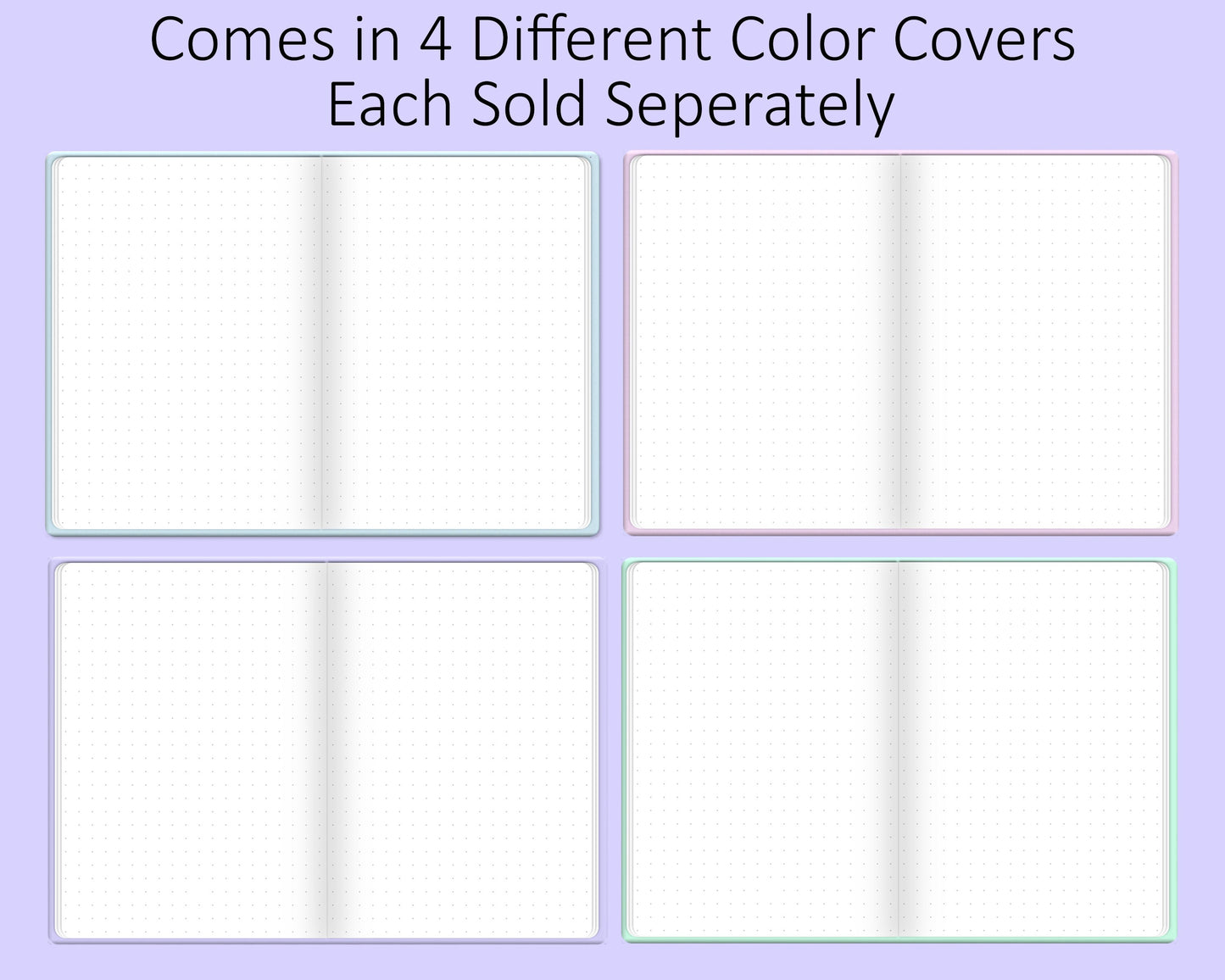 A5 Digital Bullet Journal Base Notebook | Pastel Green | PNG File