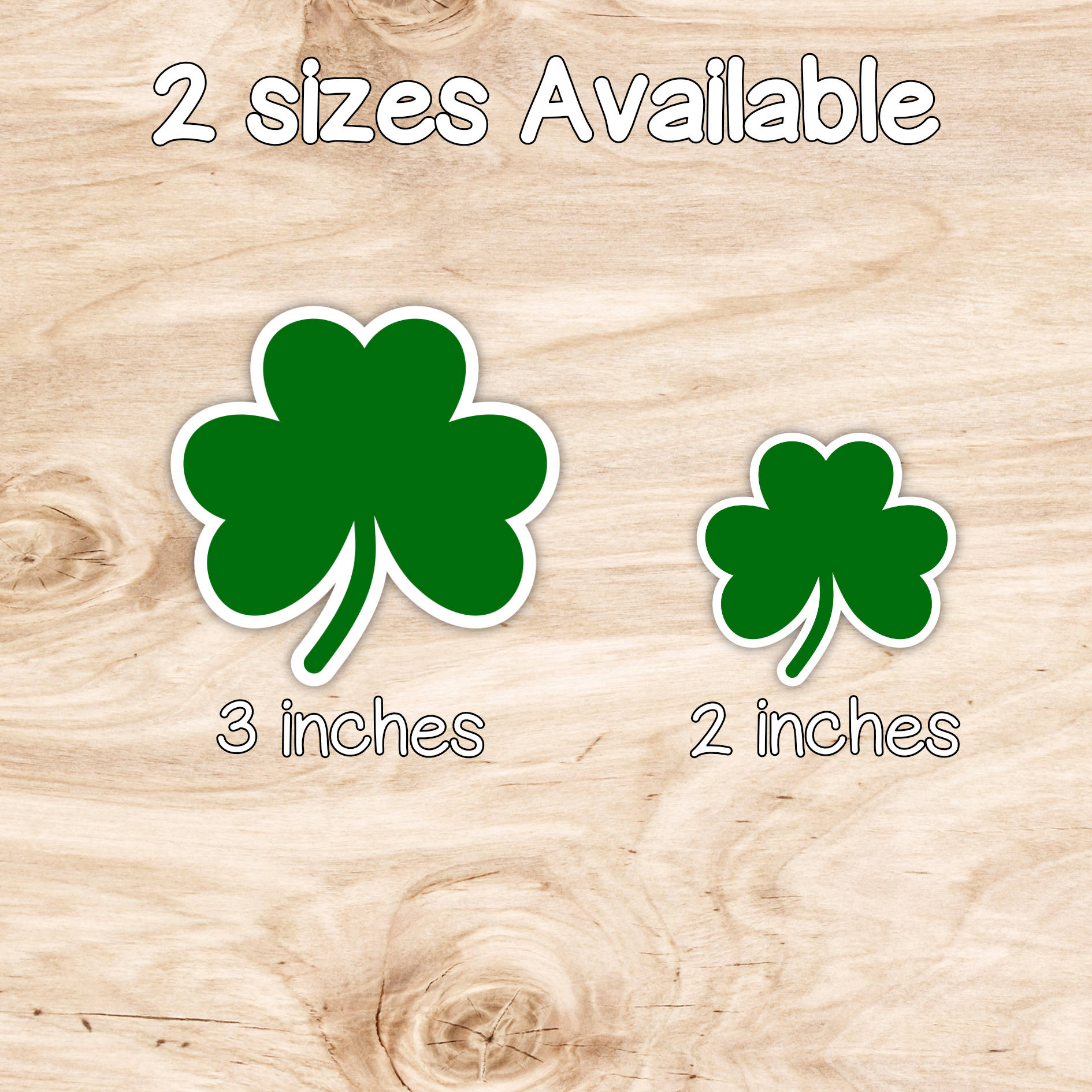 Shamrock Weatherproof Vinyl Die Cut Sticker image 1