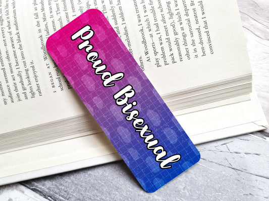 Proud Bisexual LGBTQ+ 2" x 6" Rounded Bookmark image 0