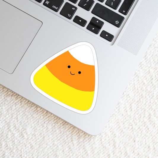 Candy Corn Weatherproof Vinyl Die Cut Sticker - Candy Corn Sticker image 0