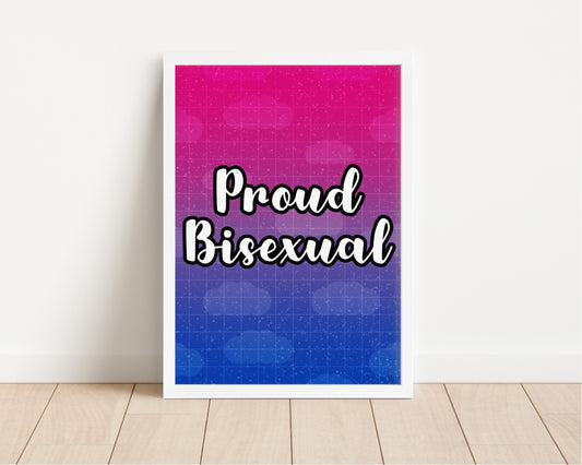 Proud Bisexual LGBTQ+ Art Prints - LGBTQ+ Art Prints - LGBTQ+ Wall Art Prints - Pride Art Prints