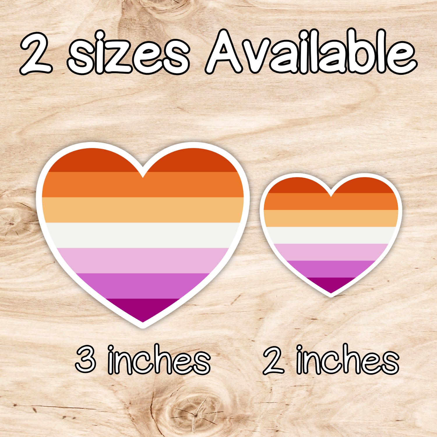 Lesbian LGBTQ+ Heart Weatherproof Vinyl Die Cut Sticker image 1
