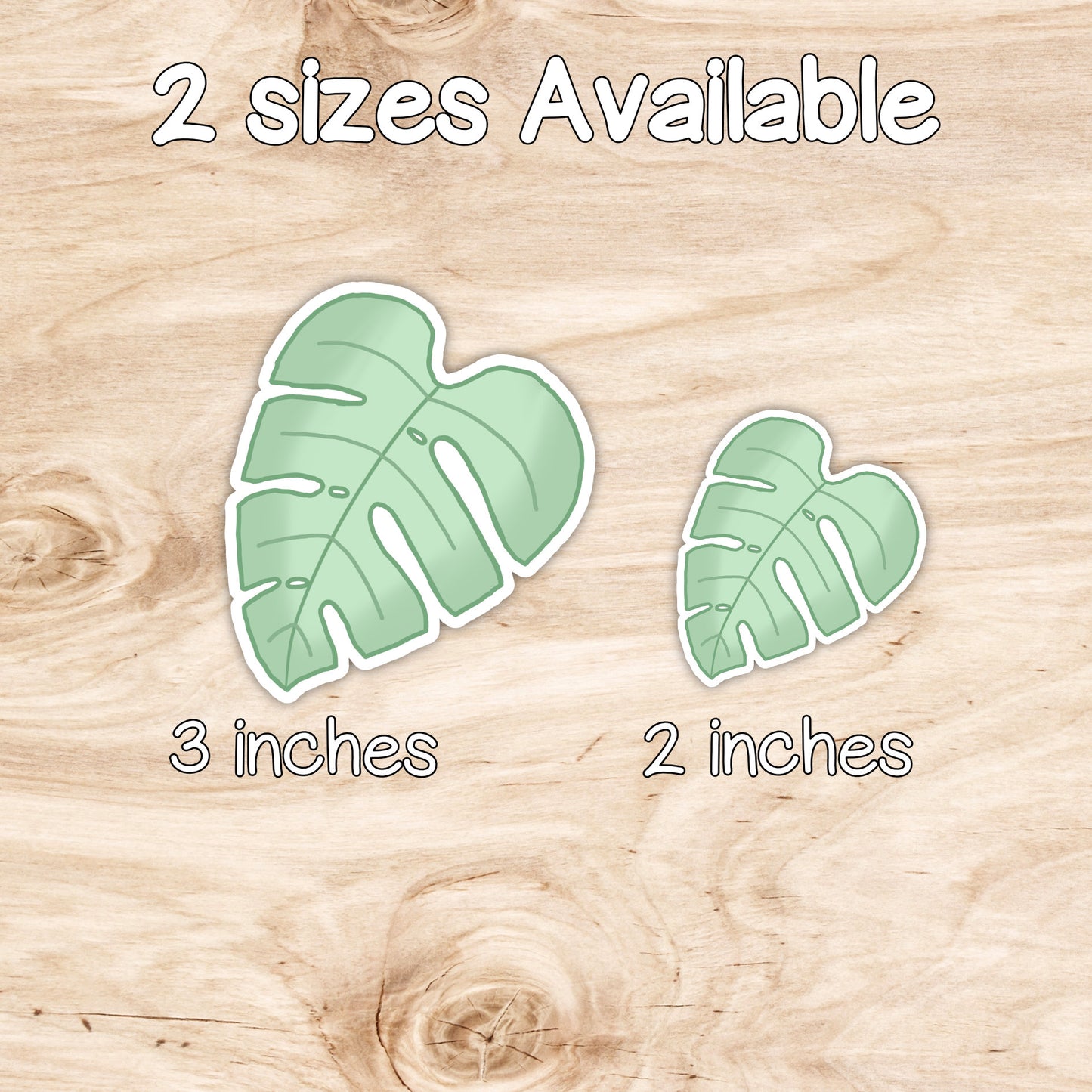Monstera Leaf Weatherproof Matte Vinyl Die Cut Sticker image 1