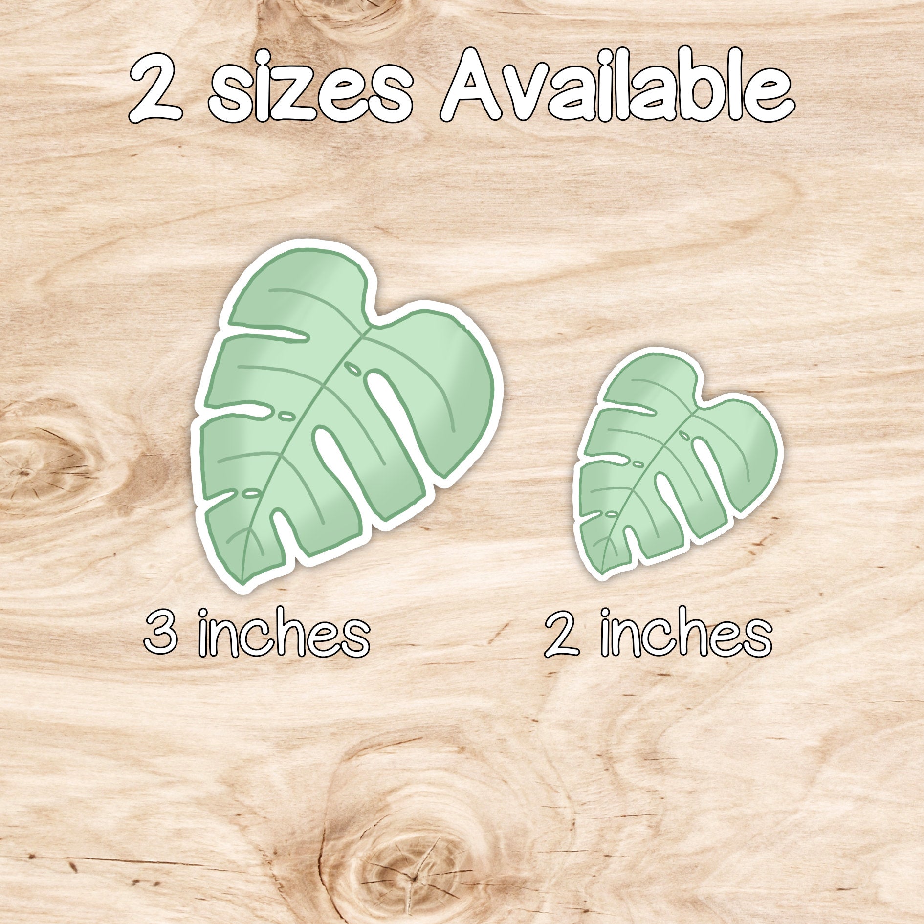 Monstera Leaf Weatherproof Matte Vinyl Die Cut Sticker image 1