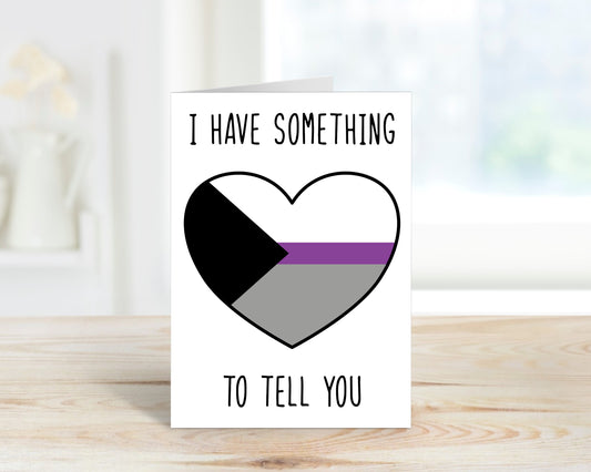 Demisexual LGBTQ 5x7 Coming Out Greeting Card image 0