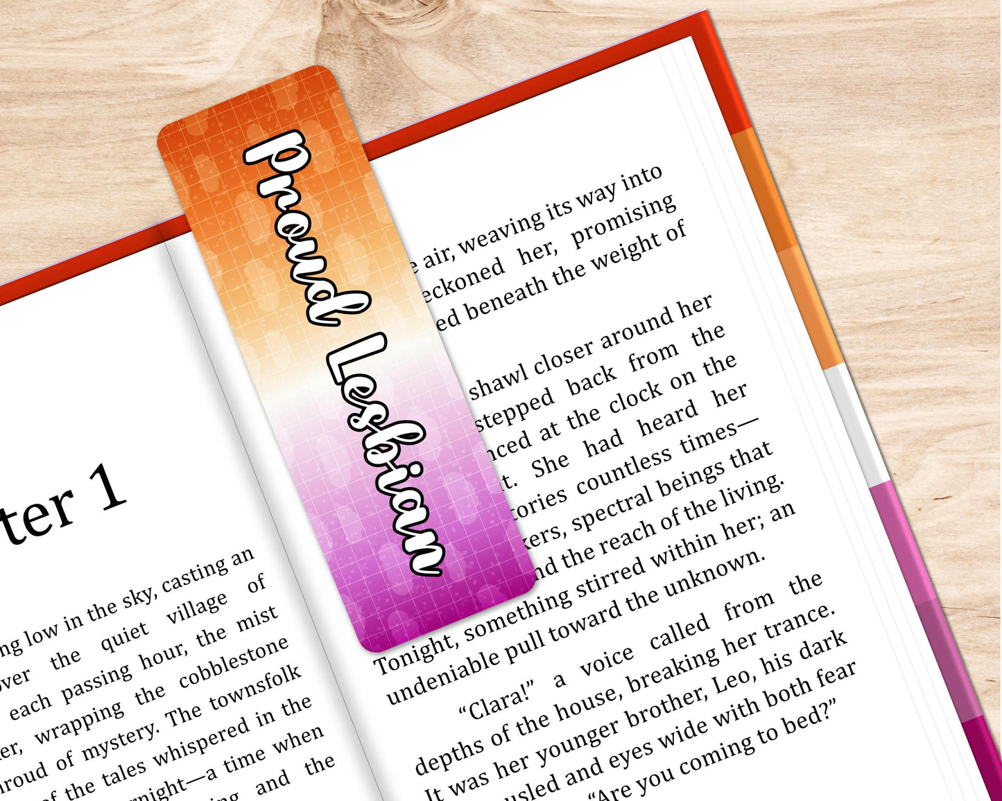 Proud Lesbian LGBTQ+ 2 inch by 6 inch Rounded Bookmark | Cute Bookmark for bookworms | Gift For Book Lovers | LGBTQ+ Bookmark | Bookish