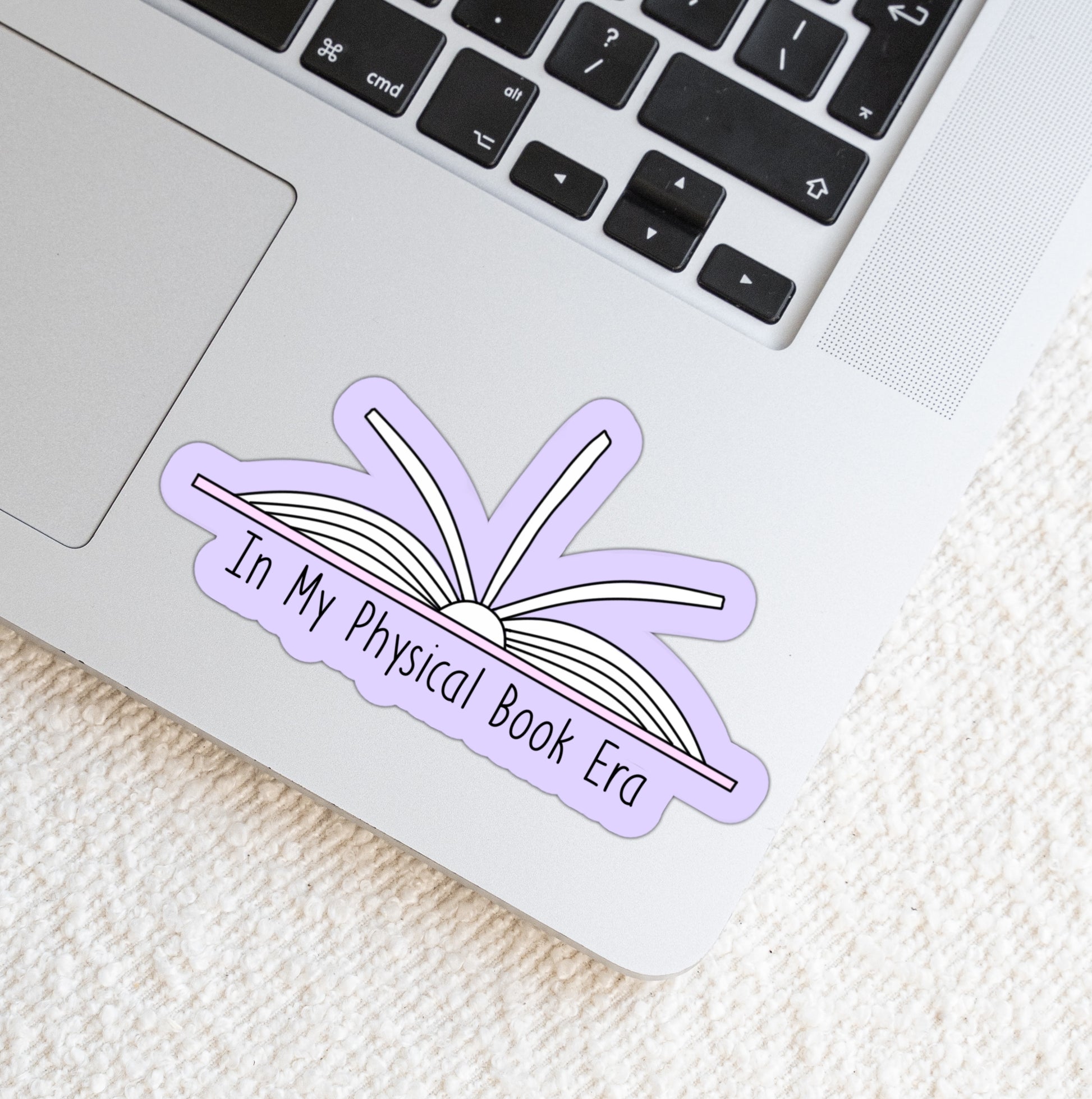 In My Physical Book Era Weatherproof Matte Vinyl Die Cut Sticker image 0