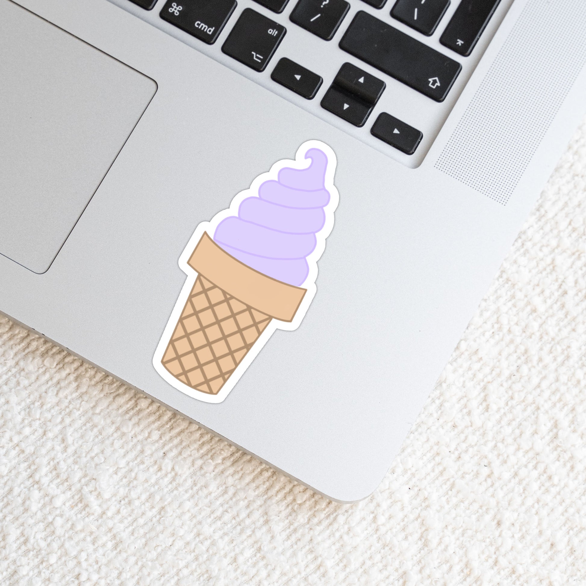 Cute Soft Serve Ice Cream Matte Weatherproof Vinyl Die Cut Sticker image 2