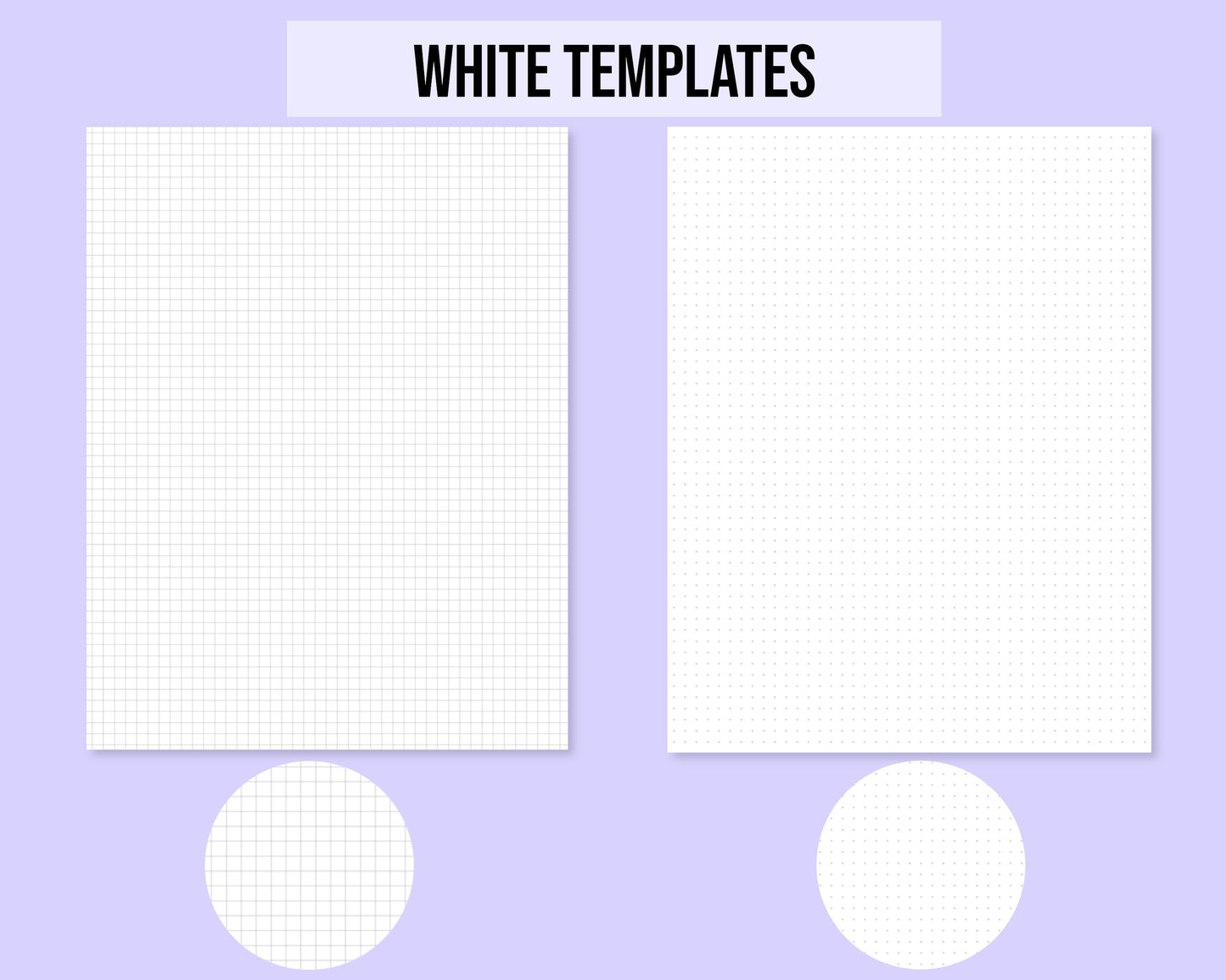 Digital Note Taking Templates | Digital Grid Paper | Digital Dot Grid Paper | Templates for Digital Notes | Templates for GoodNotes | PDF