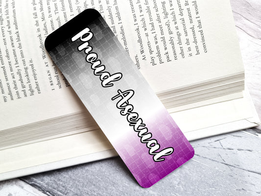 Proud Asexual LGBTQ+ 2" x 6" Rounded Bookmark image 0