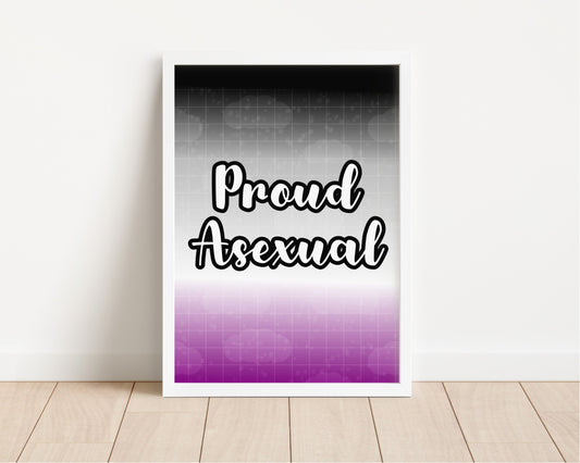 Proud Asexual LGBTQ+ Art Prints - LGBTQ+ Art Prints - LGBTQ+ Wall Art Prints - Pride Art Prints