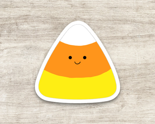 Candy Corn Weatherproof Vinyl Die Cut Sticker - Candy Corn Sticker