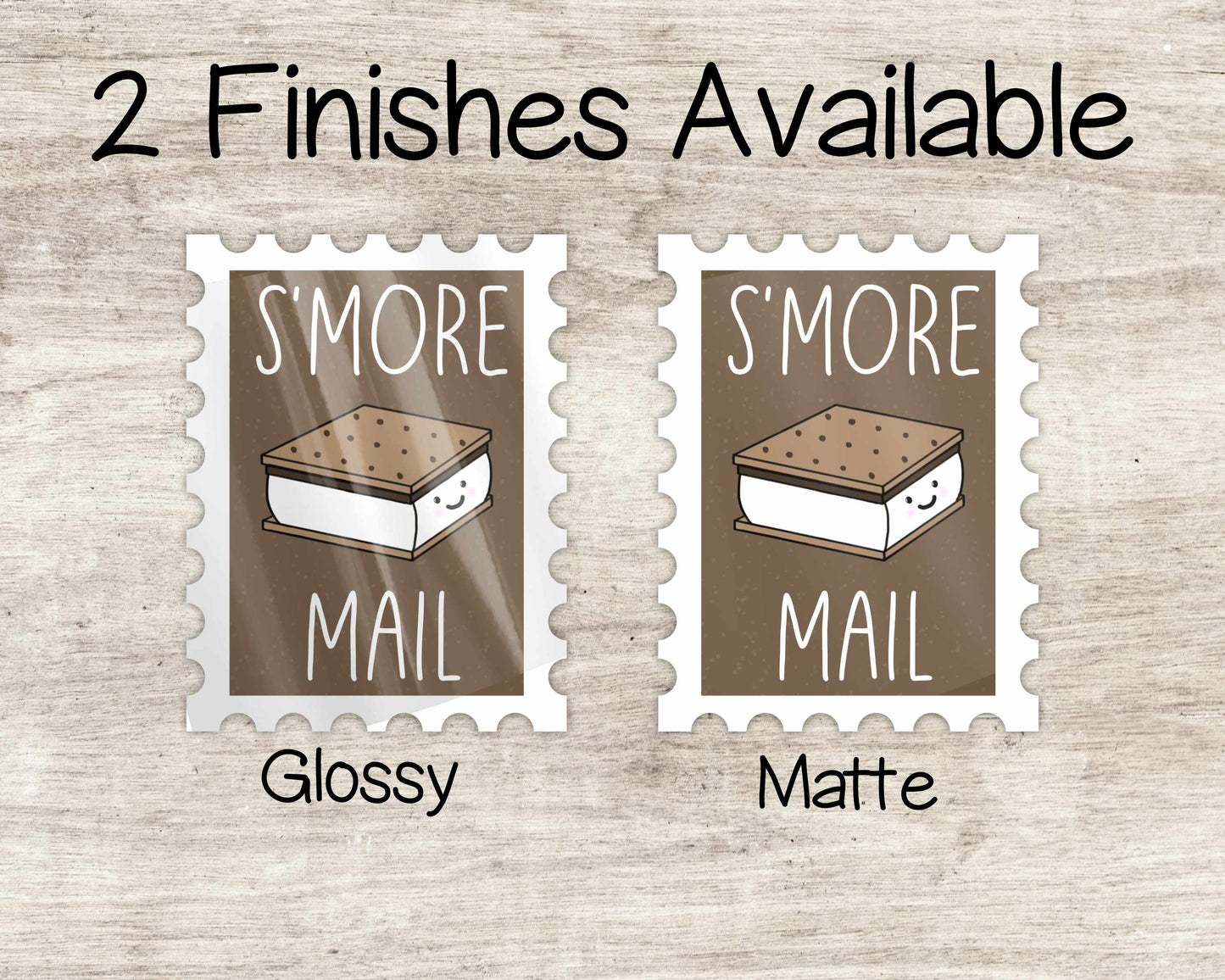 S'more Mail Stamp Weatherproof Vinyl Sticker