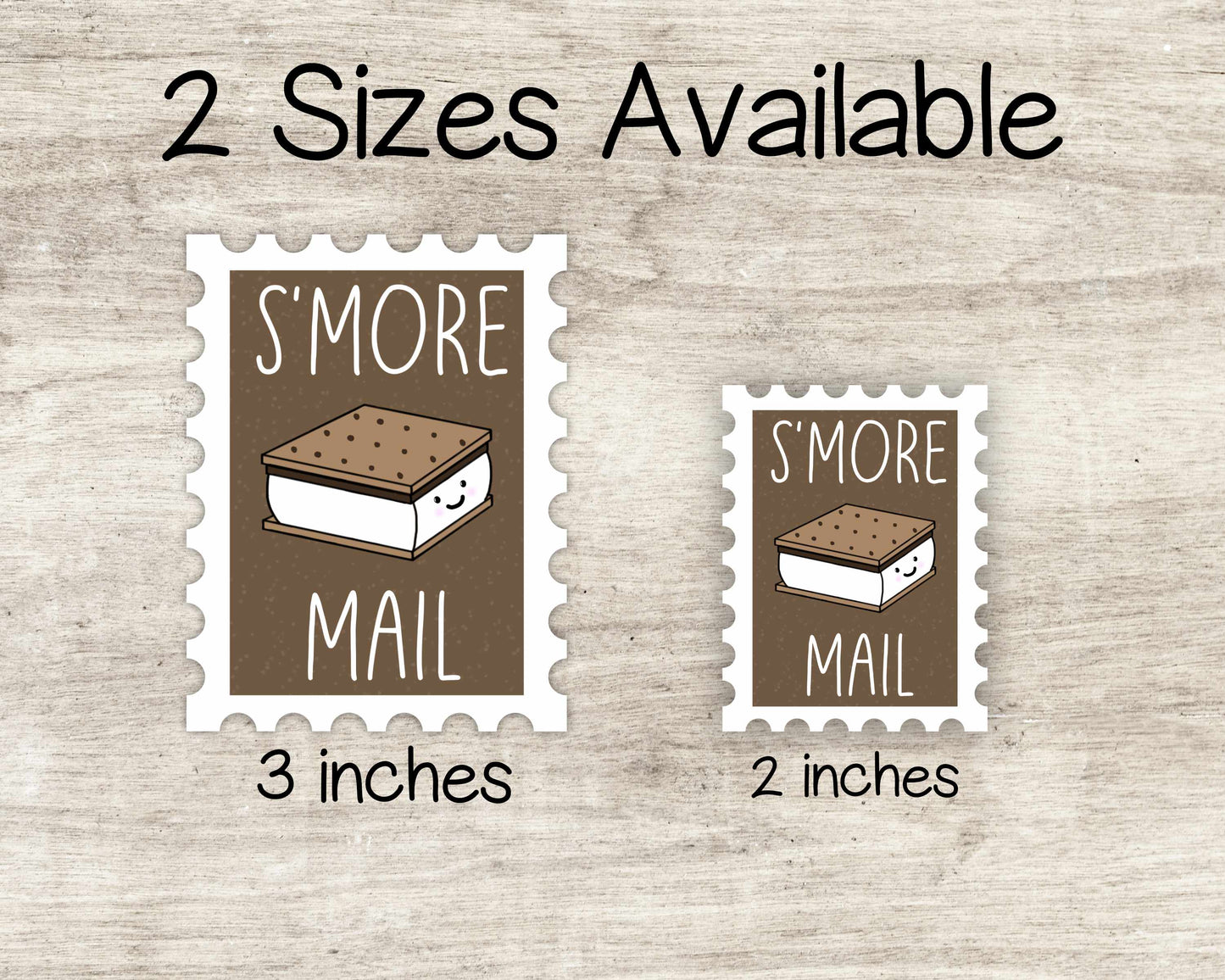 S'more Mail Stamp Weatherproof Vinyl Sticker