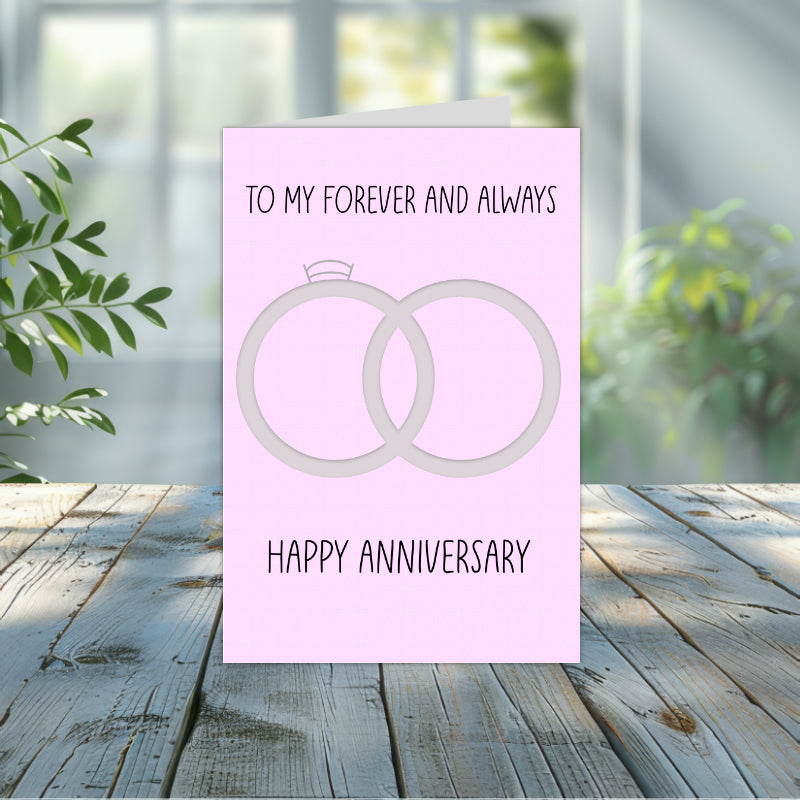 4x6 Anniversary Greeting Card