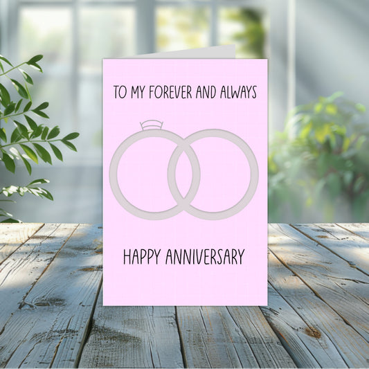 4x6 Anniversary Greeting Card