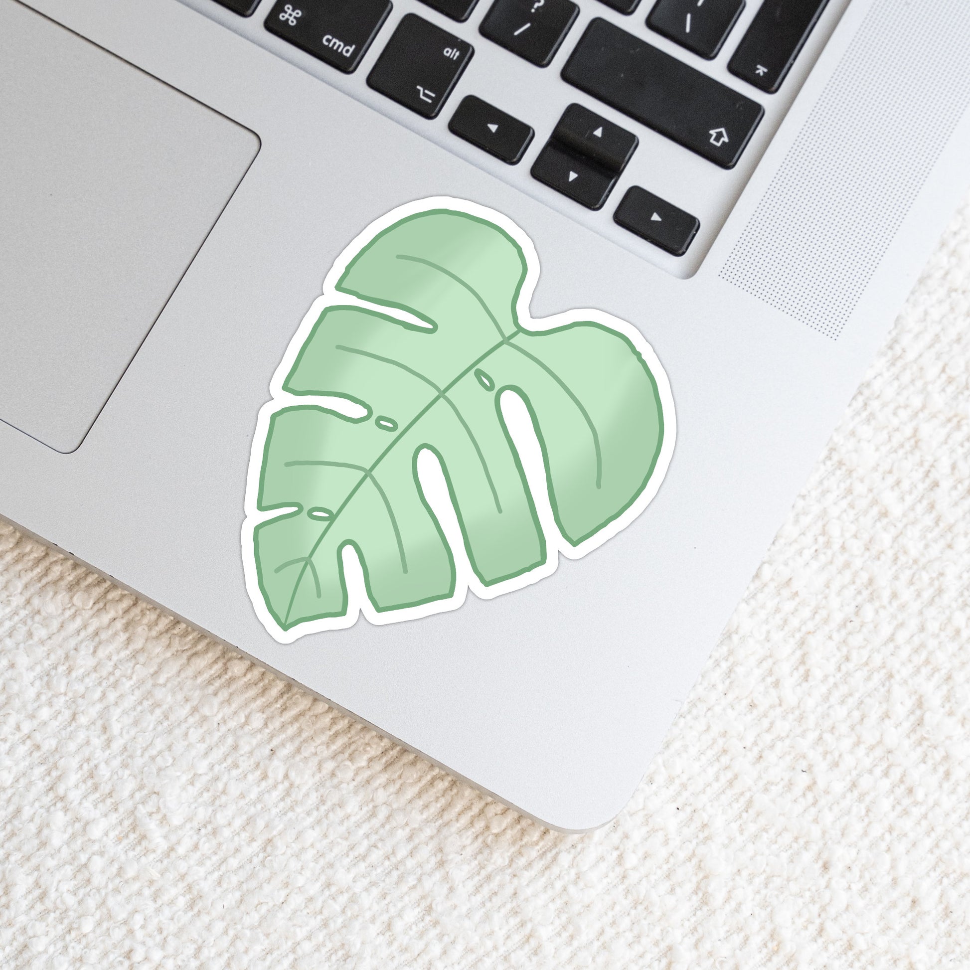 Monstera Leaf Weatherproof Matte Vinyl Die Cut Sticker image 0
