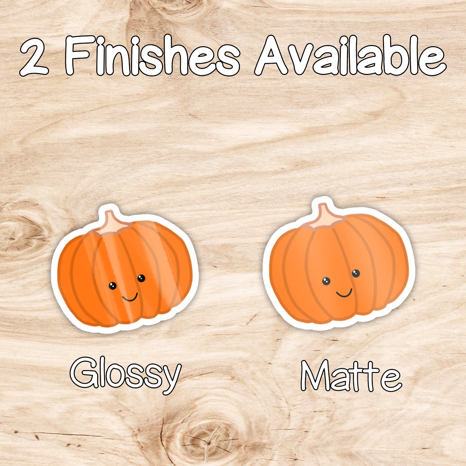 Cute Smiley Pumpkin Weatherproof Vinyl Die Cut Sticker image 2