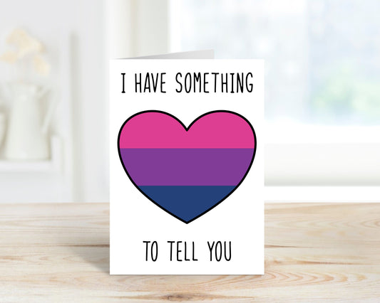 Coming Out Bisexual LGBTQ+ 5x7 inch Greeting Card | LGBTQ Greeting Card | Coming Out LGBTQ
