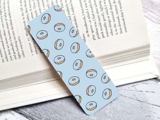 Cute Pastel Donut 2x6 Double-Sided Bookmark - Donut Bookmark - Bookmark image 0