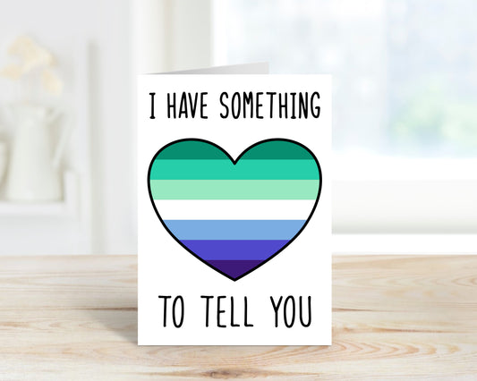 Gay Male LGBTQ 5x7 Coming Out Greeting Card image 0