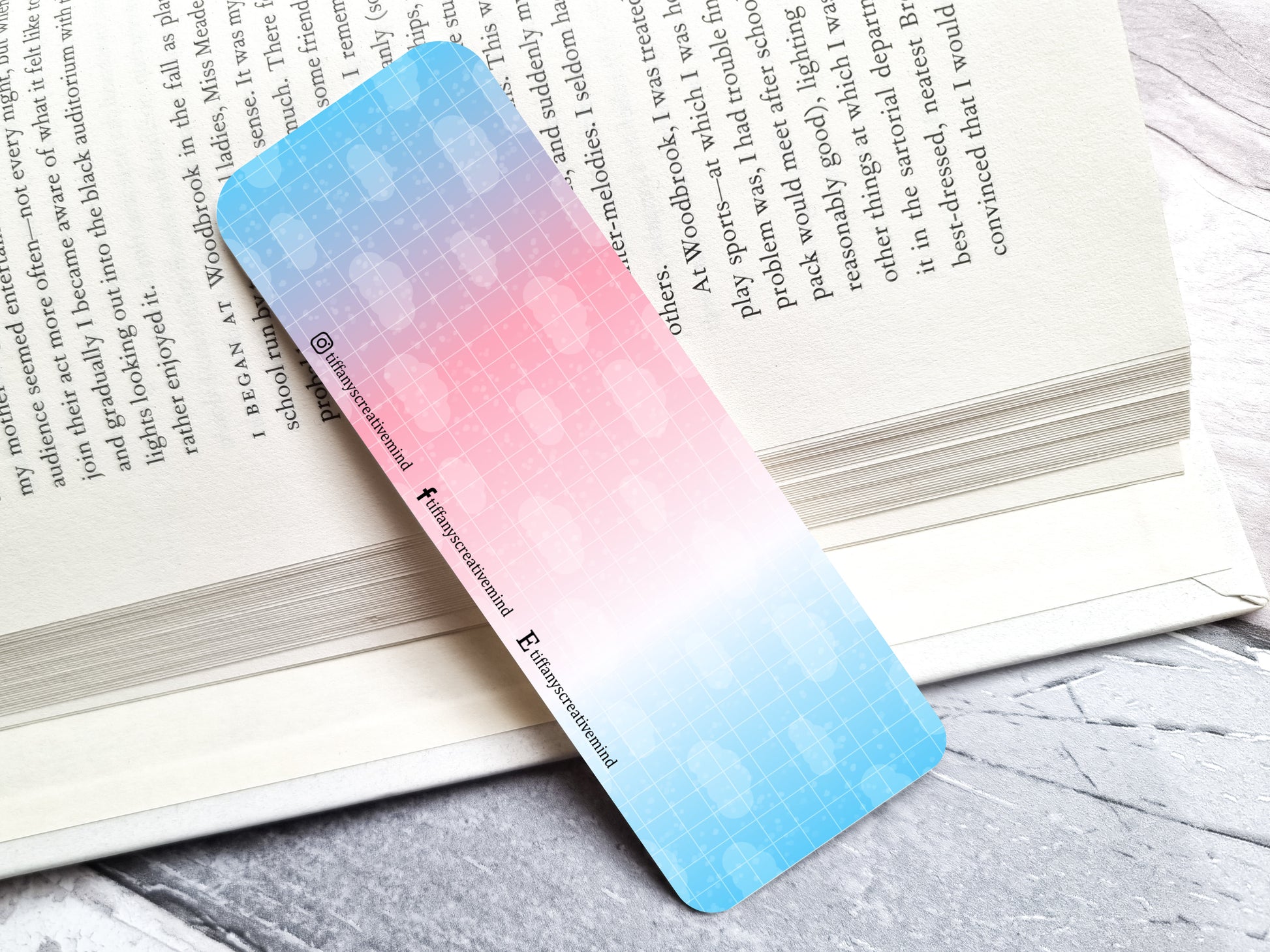 Proud Transgender LGBTQ+ 2" x 6" Rounded Bookmark image 1