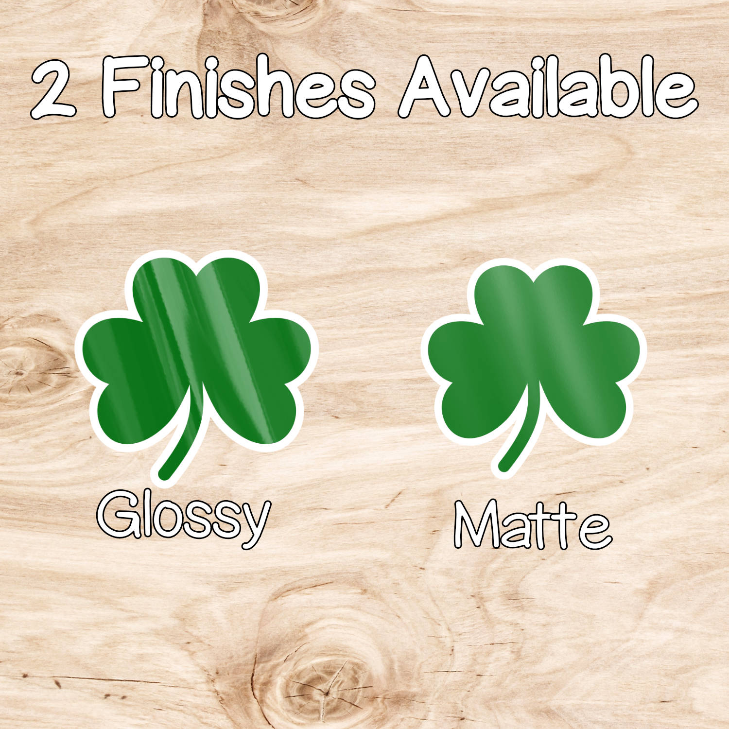Shamrock Weatherproof Vinyl Die Cut Sticker image 2