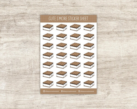 Cute S'more Sticker Sheet