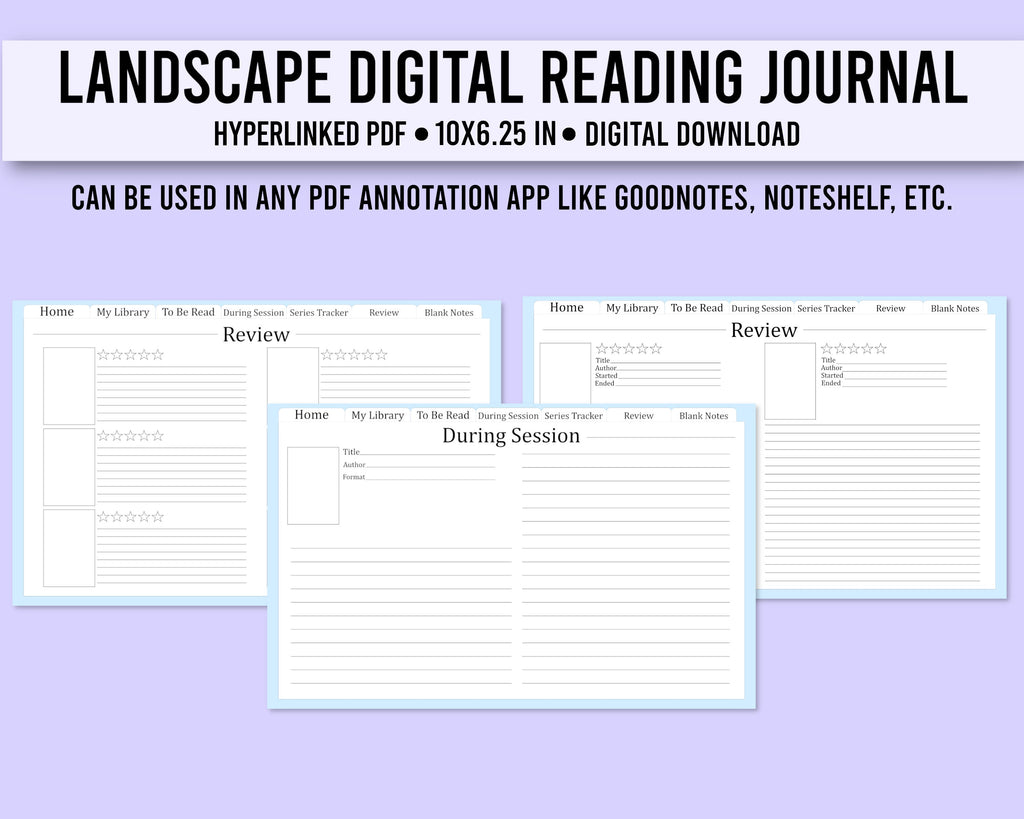 Digital Landscape PDF Reading Journal