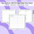 Digital Mobile Phone Planner - Great for Foldable Phones