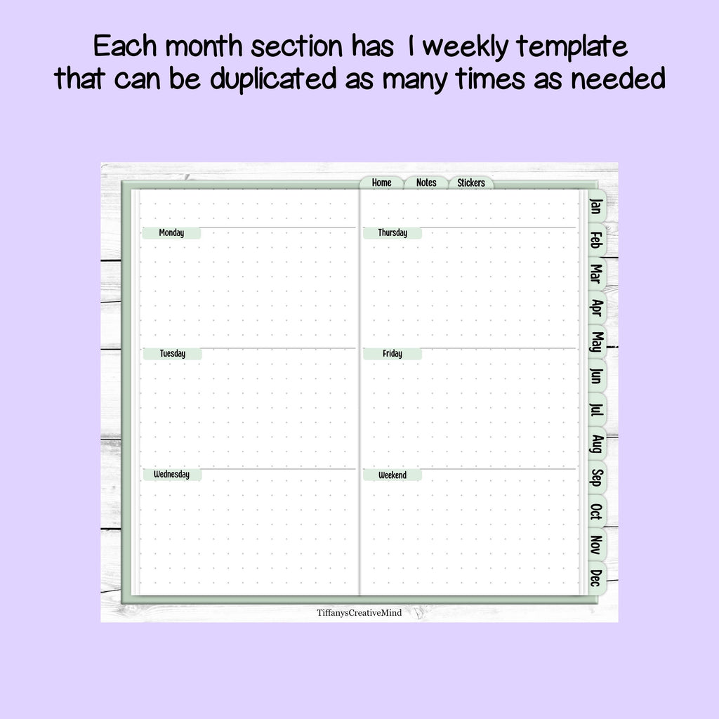 Digital Mobile Phone Planner - Great for Foldable Phones