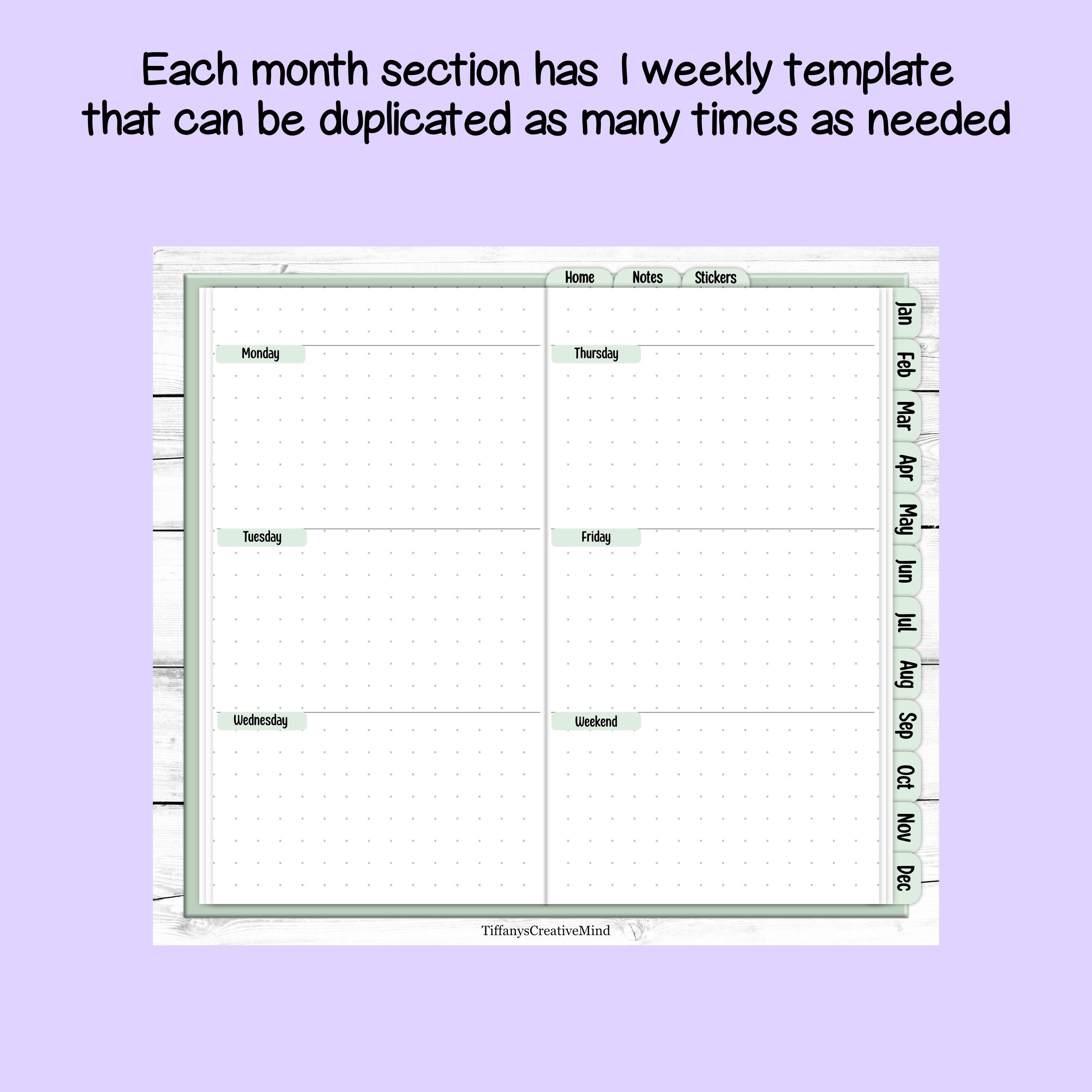 Digital Mobile Phone Planner - Great for Foldable Phones