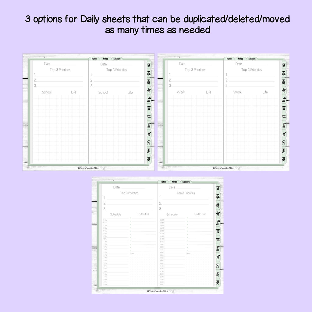Digital Mobile Phone Planner - Great for Foldable Phones