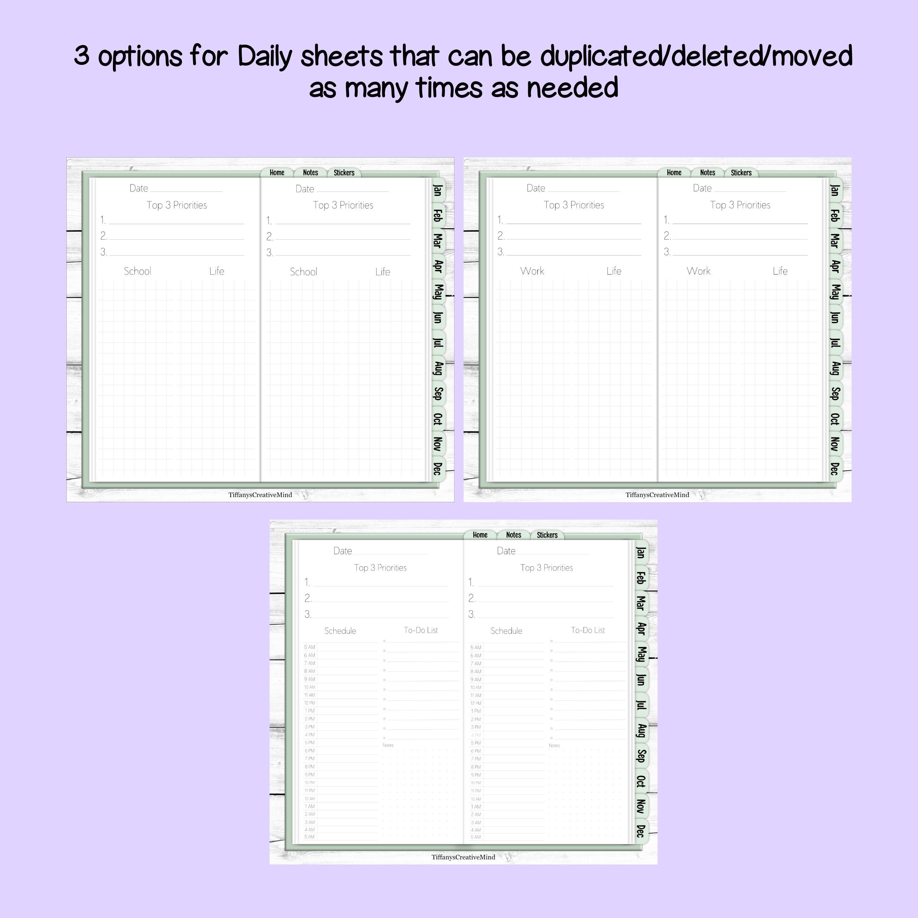 Digital Mobile Phone Planner - Great for Foldable Phones