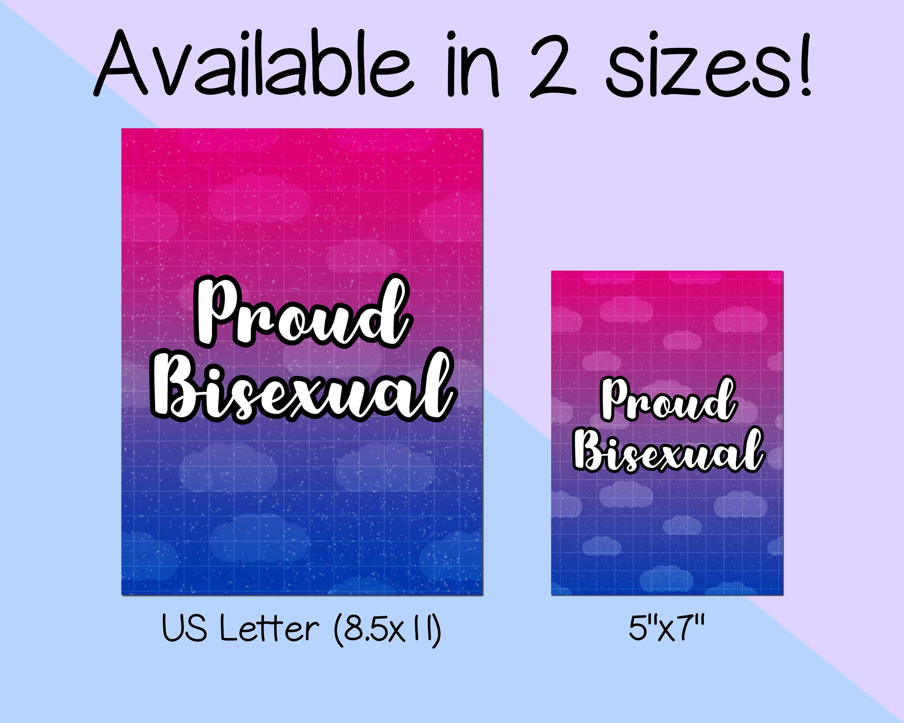 Proud Bisexual LGBTQ+ Art Print: Pride Wall Decor